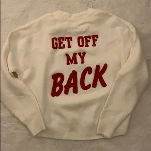 get off my back sweater